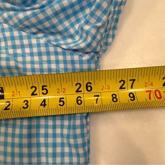 Ralph Lauren Men’s Button Down Shirt Blue/ White Gingham Sz XL - Picture 4 of 9